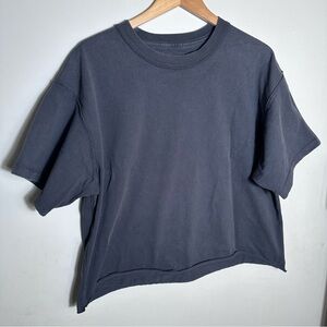 Fear of God Short Sleeve Boxy Crewneck Top - Charcoal